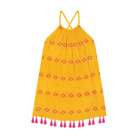 Mini Chantal Girl's Sundress Marigold Embroidery