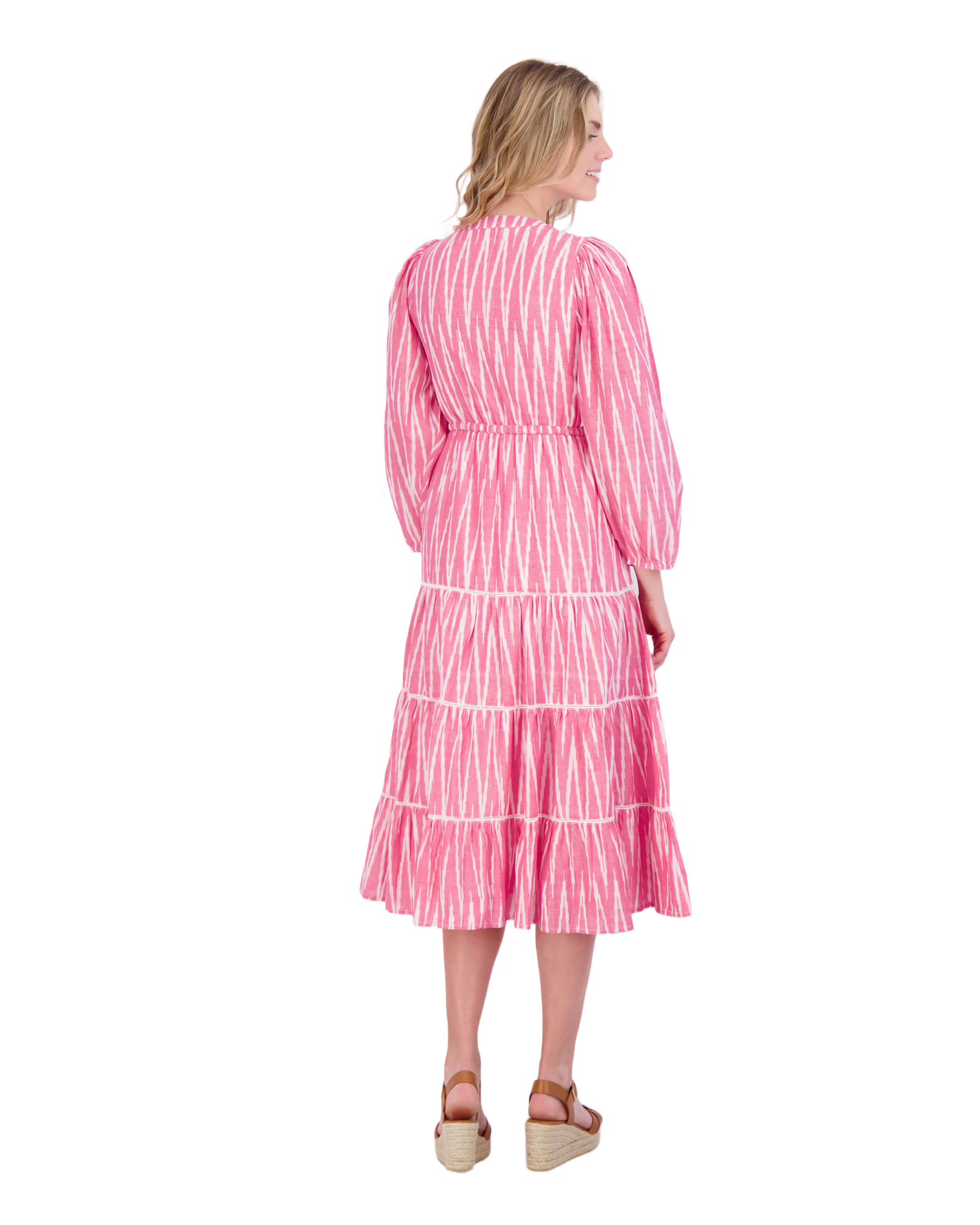 Odette Women's Maxi Dress Rose Ikat