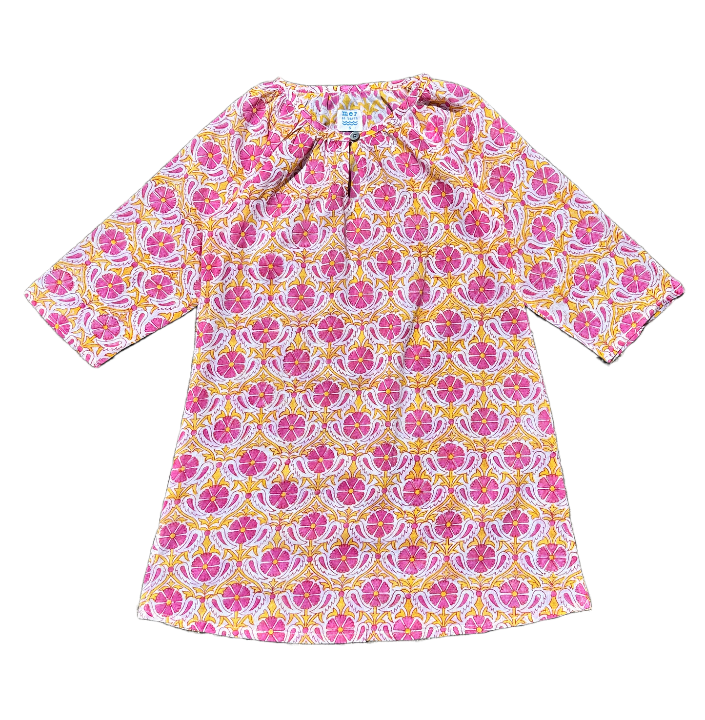 Girl's "Le Reve" St Barth Nap Dress Pink Poppy