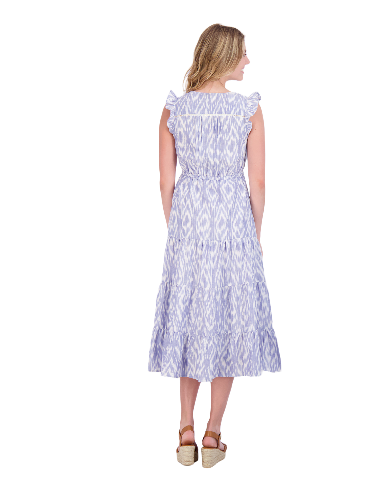 Giselle Women's Maxi Dress Blue Ikat