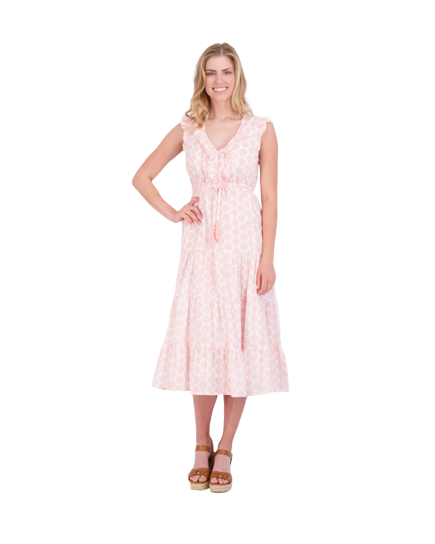 Giselle Women's Maxi Dress Pink Star