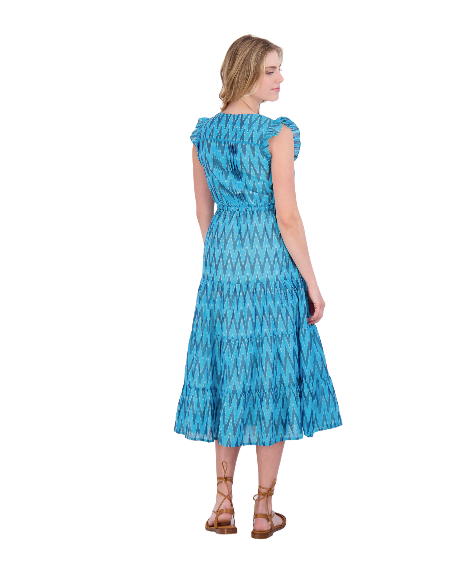 Giselle Women's Maxi Dress Turquoise Ikat