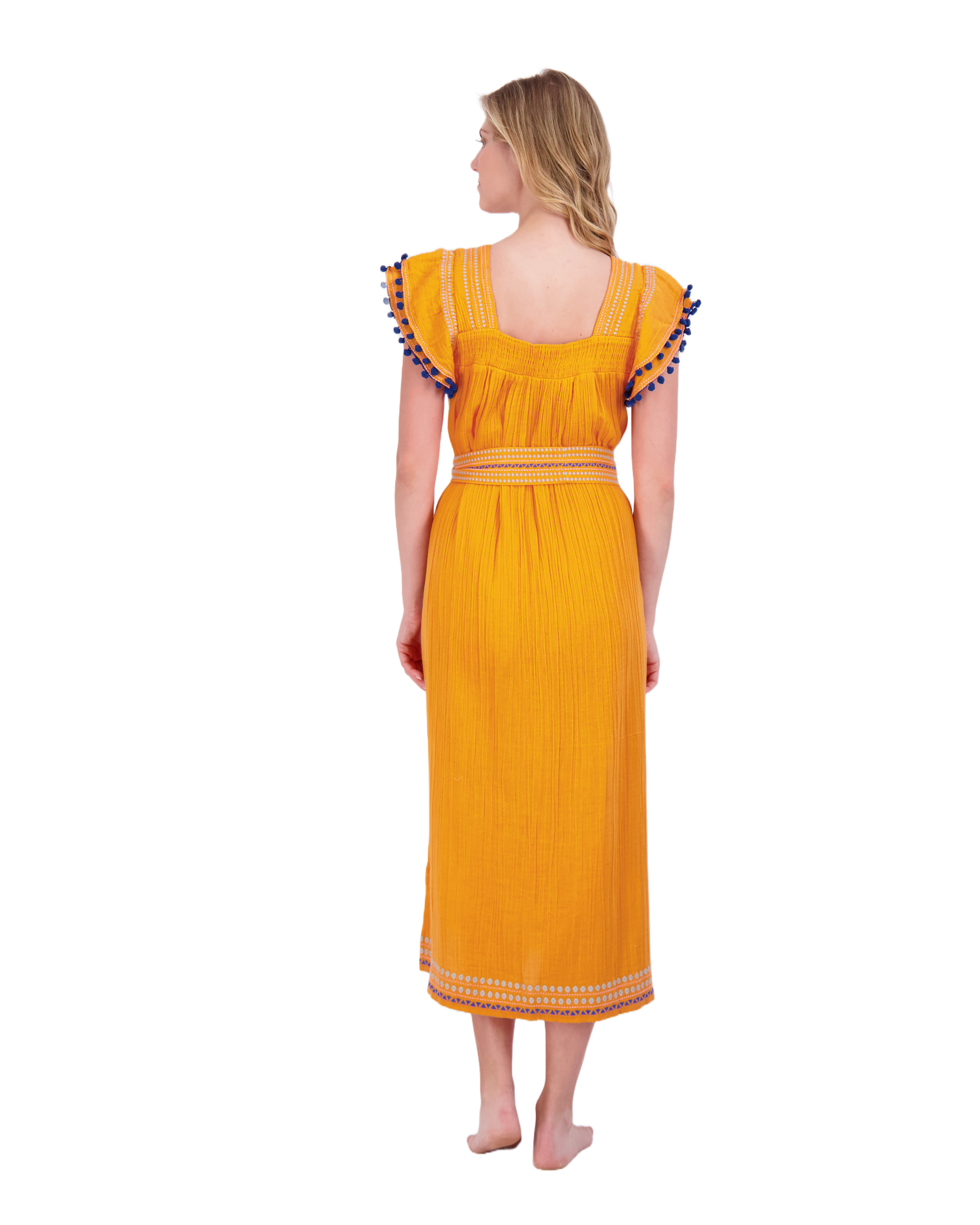 Maxi Sandrine Women's Dress Marigold Embroidery