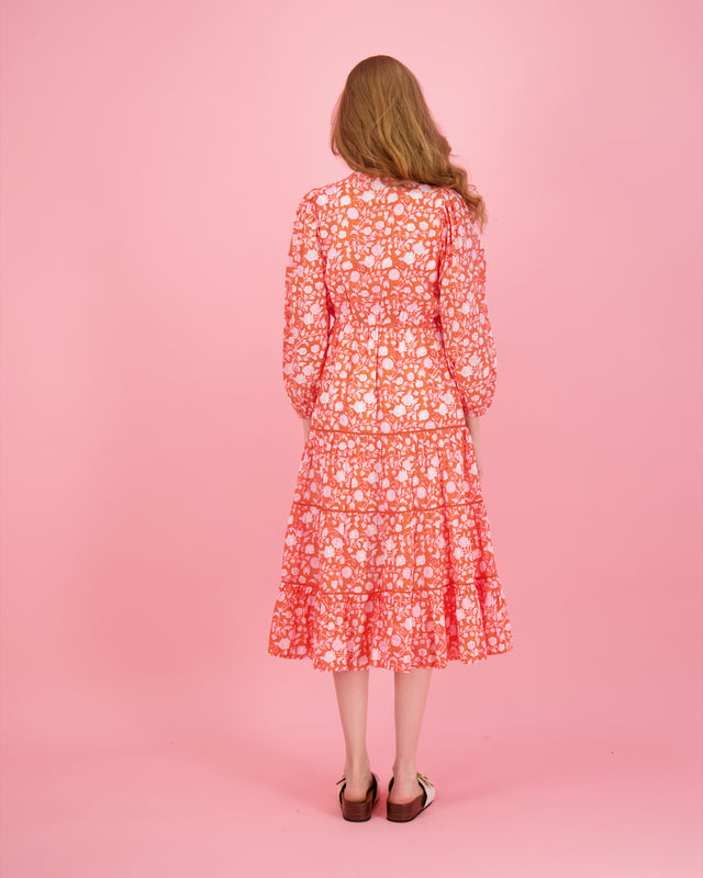 Odette Women's Maxi Dress Coral Floral