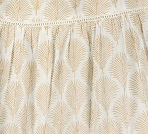 Odette Women's Dress Gold Feather