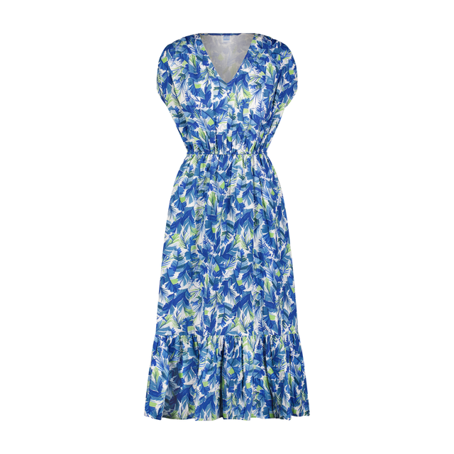Mer St Barth Olympia Women's V Neck Dress Pelican Palm