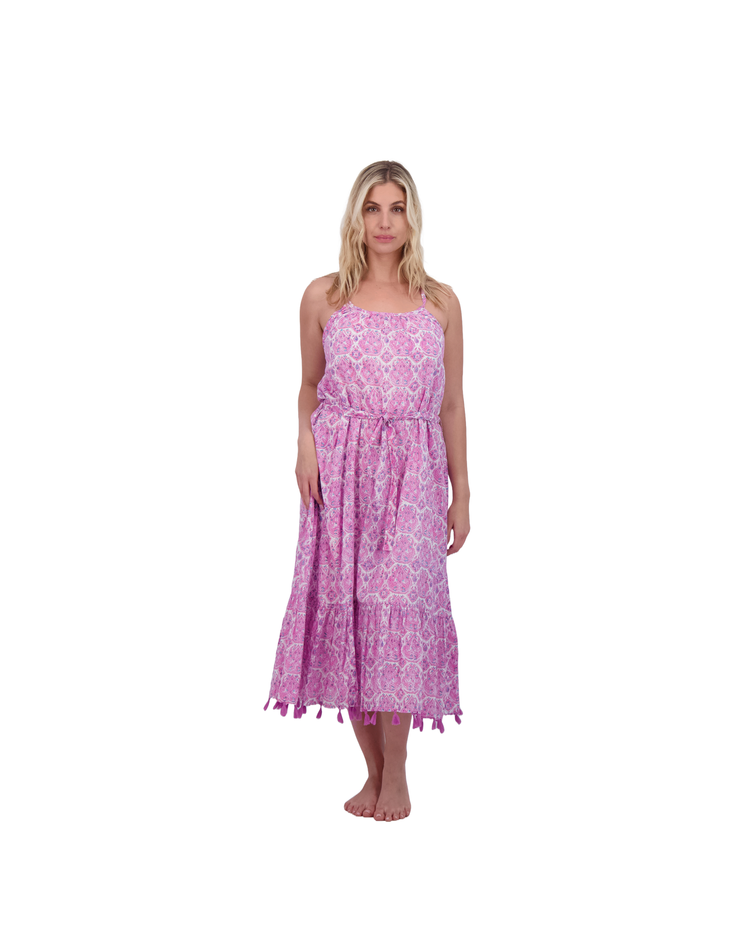 Chantal Women's Sundress Pink Paisley