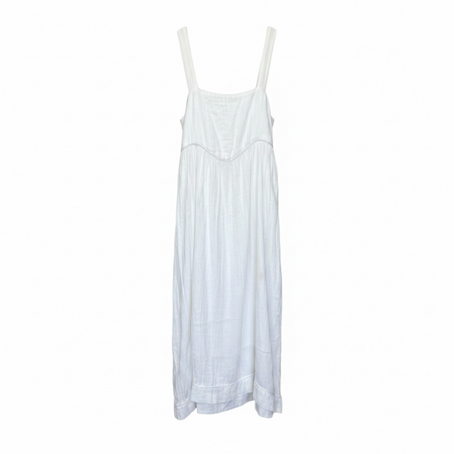 Mer St Barth Liana Women's Sundress White Cotton Gauze