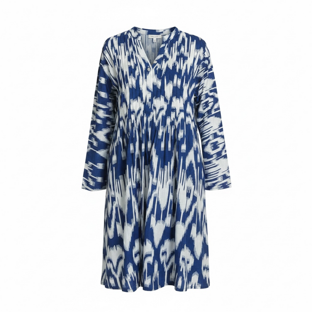 Mer St Barth Mini Marina Girls' Dress Blue Ikat