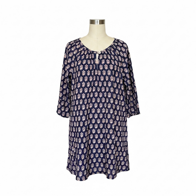 Mer St Barth St Barth Girls' Kaftan Navy Pink Booty