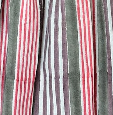 Margaux Flutter Sleeve Dress Pink Multi Stripe