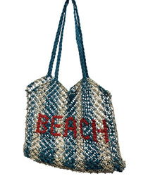 St Jean Jute Beach Tote "Beach"