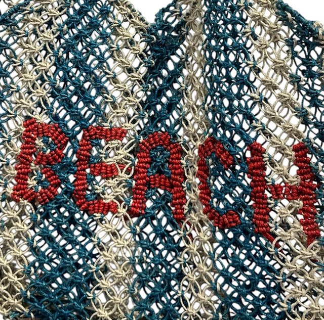 St Jean Jute Beach Tote "Beach"