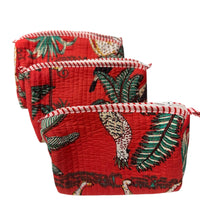 Jungle Pouch Set of 3 Red