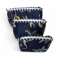 Jungle Pouch Set of 3 Navy