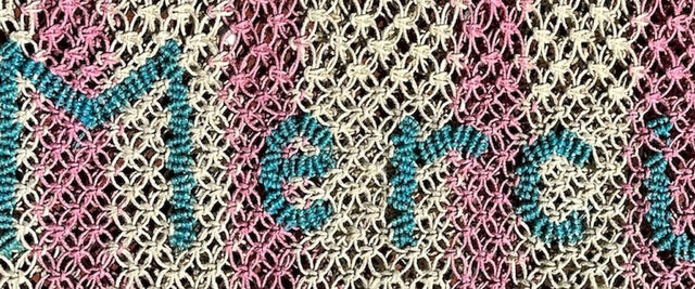 St Jean Jute Beach Tote "Merci"