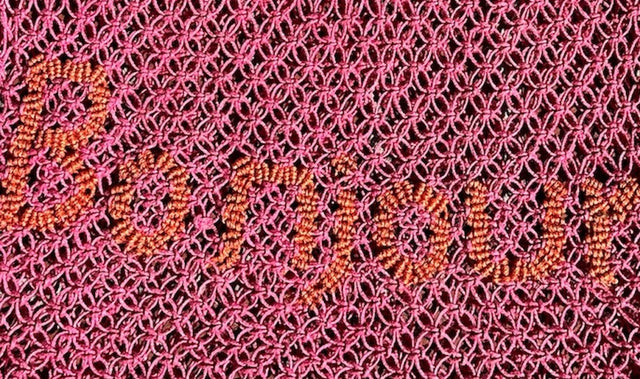 St Jean Jute Beach Tote "Bonjour"