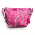 Mer St Barth La Plage Ruffle Pouch Patchwork Bandana Pink