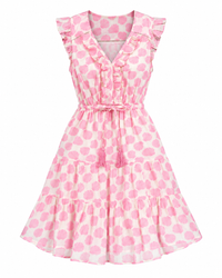 Giselle Women's Mini Dress Shell Beach Pink