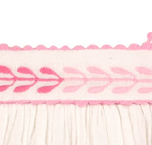 Serena Girls Tassel Dress Petal Embroidery