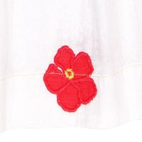 Mini Sandrine Women's Dress Hibiscus Applique