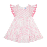 Sophie Girls Tassel Dress Pink Butterfly