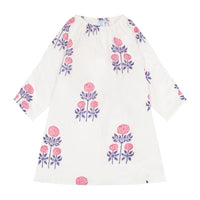 St Barth Girls Kaftan Peony Block Print