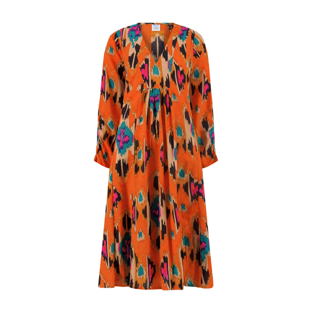 Mer St Barth Corisol Women's Caftan Fiesta Sunset Ikat