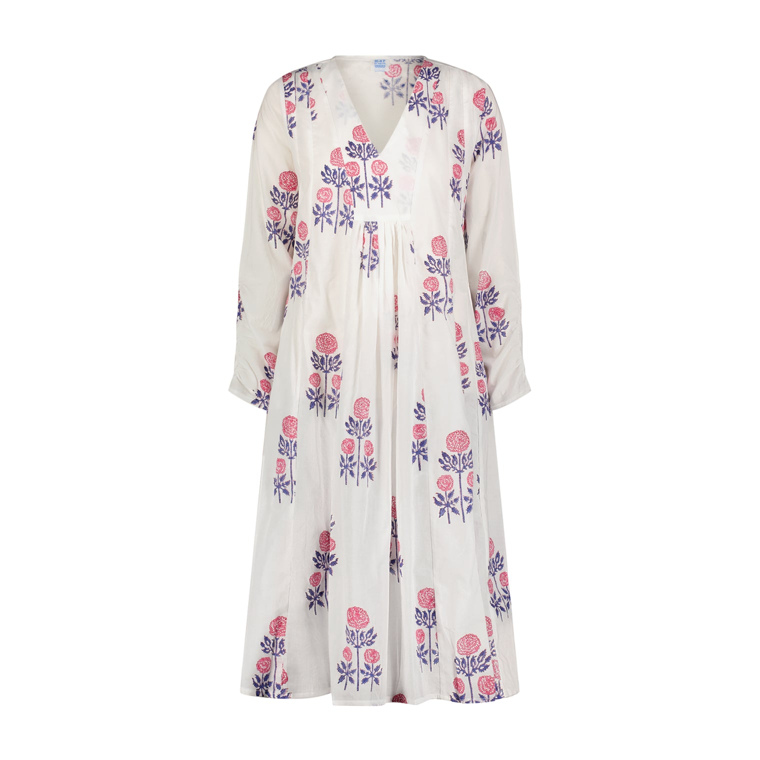 St Barth Women's Kaftan Peony Block Print