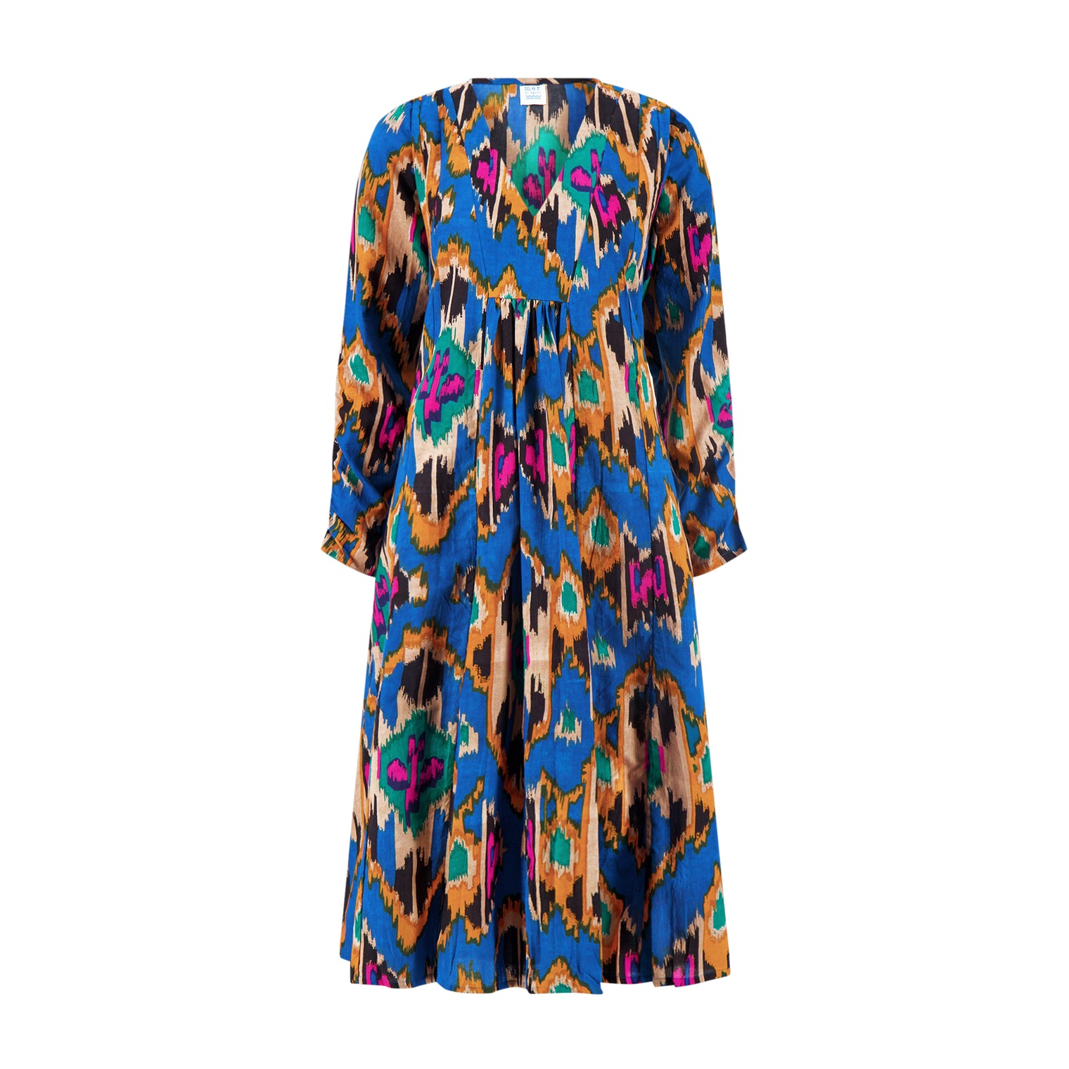 Corisol Women's Caftan Fiesta Blue Ikat