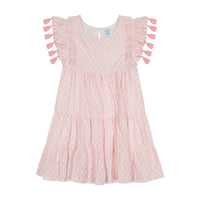 Sophie Girl's Tassel Dress Rose Stripe