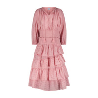 Lola Women's Blouse Blush Pink Eyelet
