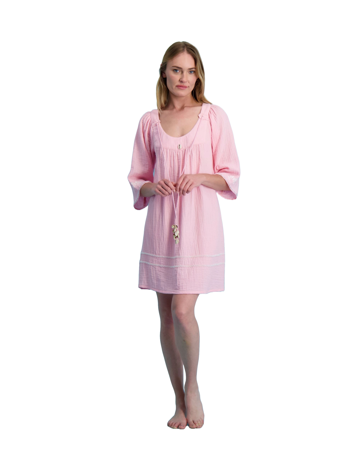 Virginie Caftan Dress Soft Pink