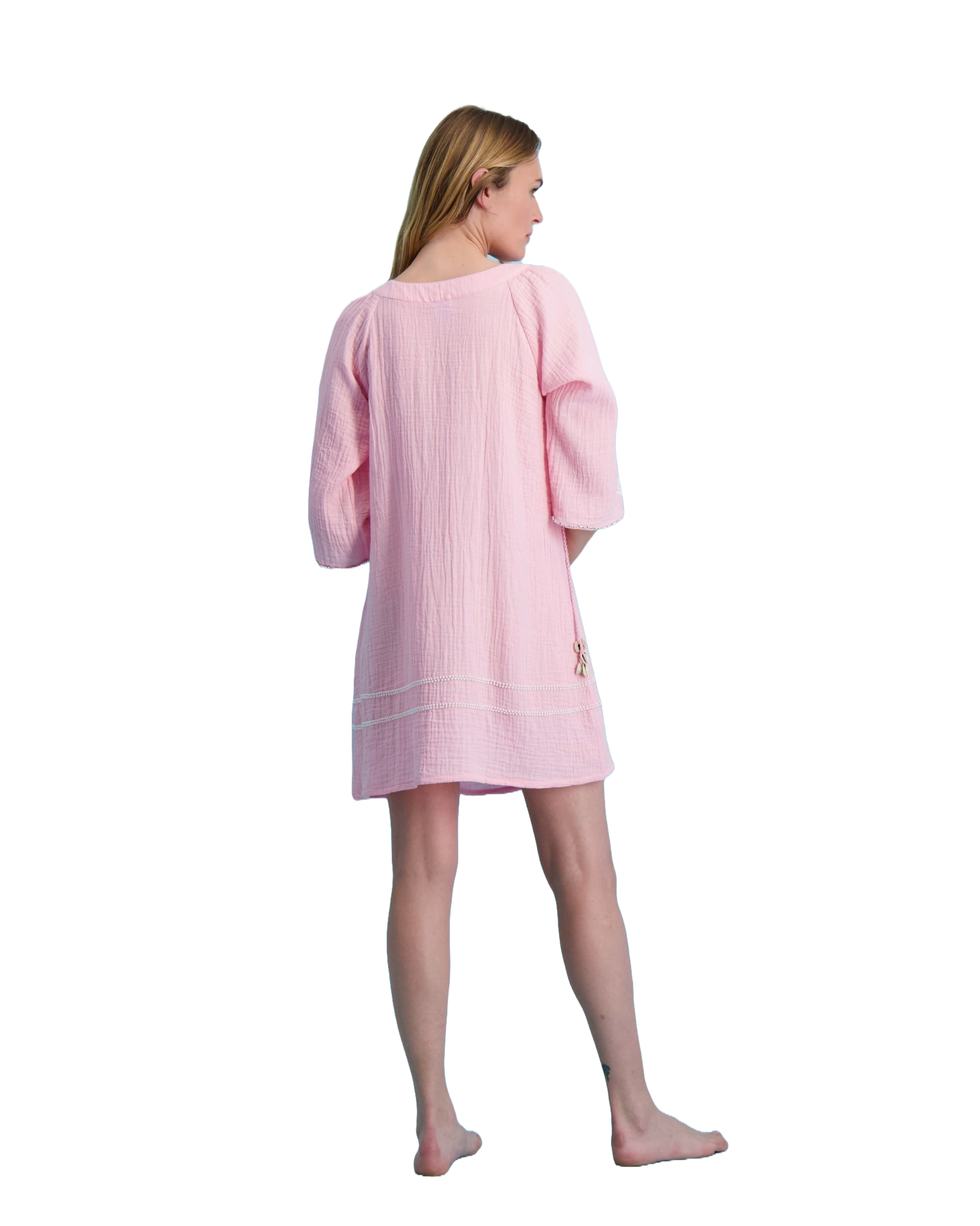 Virginie Caftan Dress Soft Pink