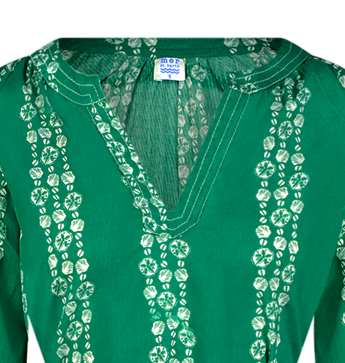 Mer St Barth Anouk Women's Kaftan Jungle Seashells
