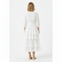 Lola Women's Blouse White Eyelet