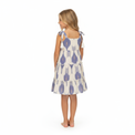 Mer St Barth Bella Girls' Shoulder Tie Sundress La Crème Ikat