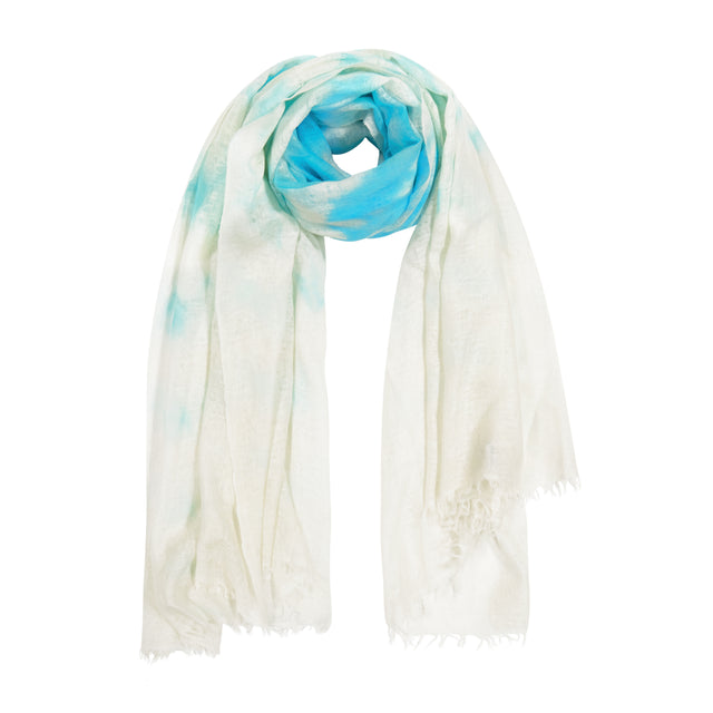Mer St Barth Cashmere Dip Dye Saline Pareo Aqua Seas