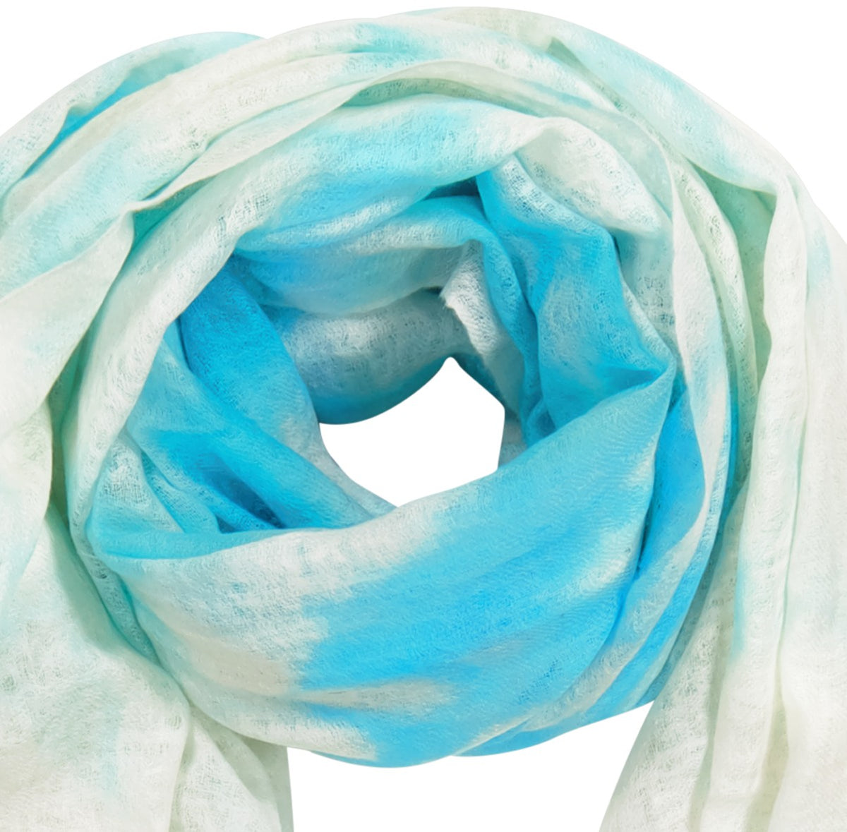 Mer St Barth Cashmere Dip Dye Saline Pareo Aqua Seas