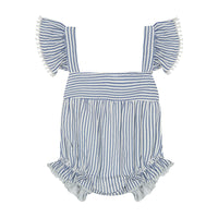 Mer St Barth Chloe Baby Romper Marine Stripe