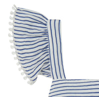 Mer St Barth Chloe Baby Romper Marine Stripe