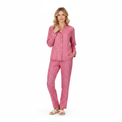 Mer St Barth Clementine Women's Top & Pant Set Pink Palm