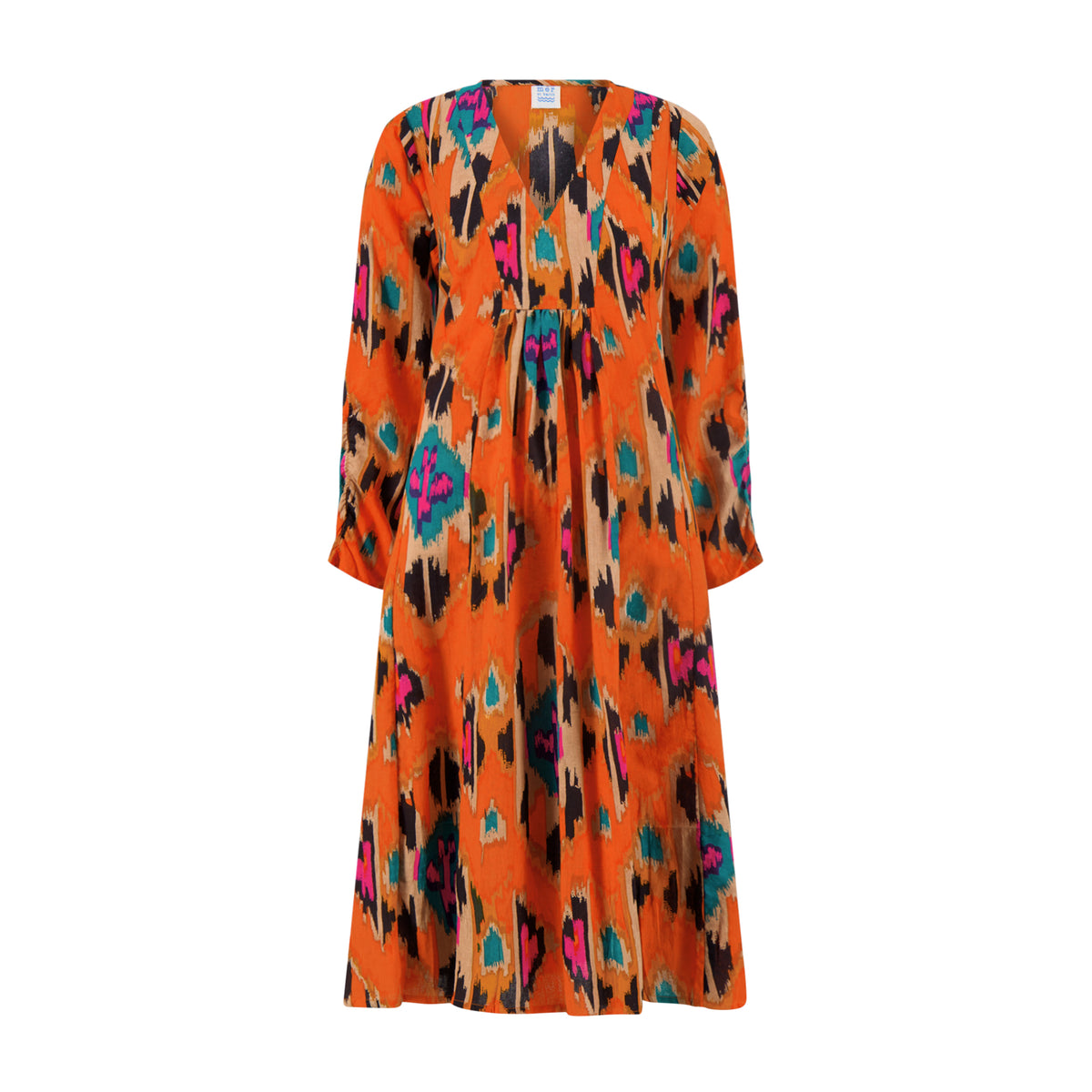 Mer St Barth Corisol Women's Caftan Fiesta Sunset Ikat