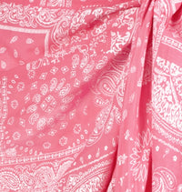 Mer St Barth Cotton Saline Pareo Pink Bandana