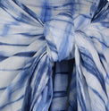 Mer St Barth Cotton Saline Pareo Marine Shibori