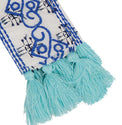 Mer St Barth Embroidery Belt Navy Aqua Doby