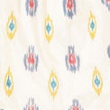 Mer St Barth Eva Women's Ruffle Sundress Gold Blue Ikat