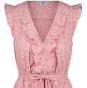 Mer St Barth Giselle Women's Maxi Dress Blush Pink Eyelet