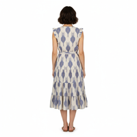 Mer St Barth Giselle Women's Maxi Dress La Creme Ikat