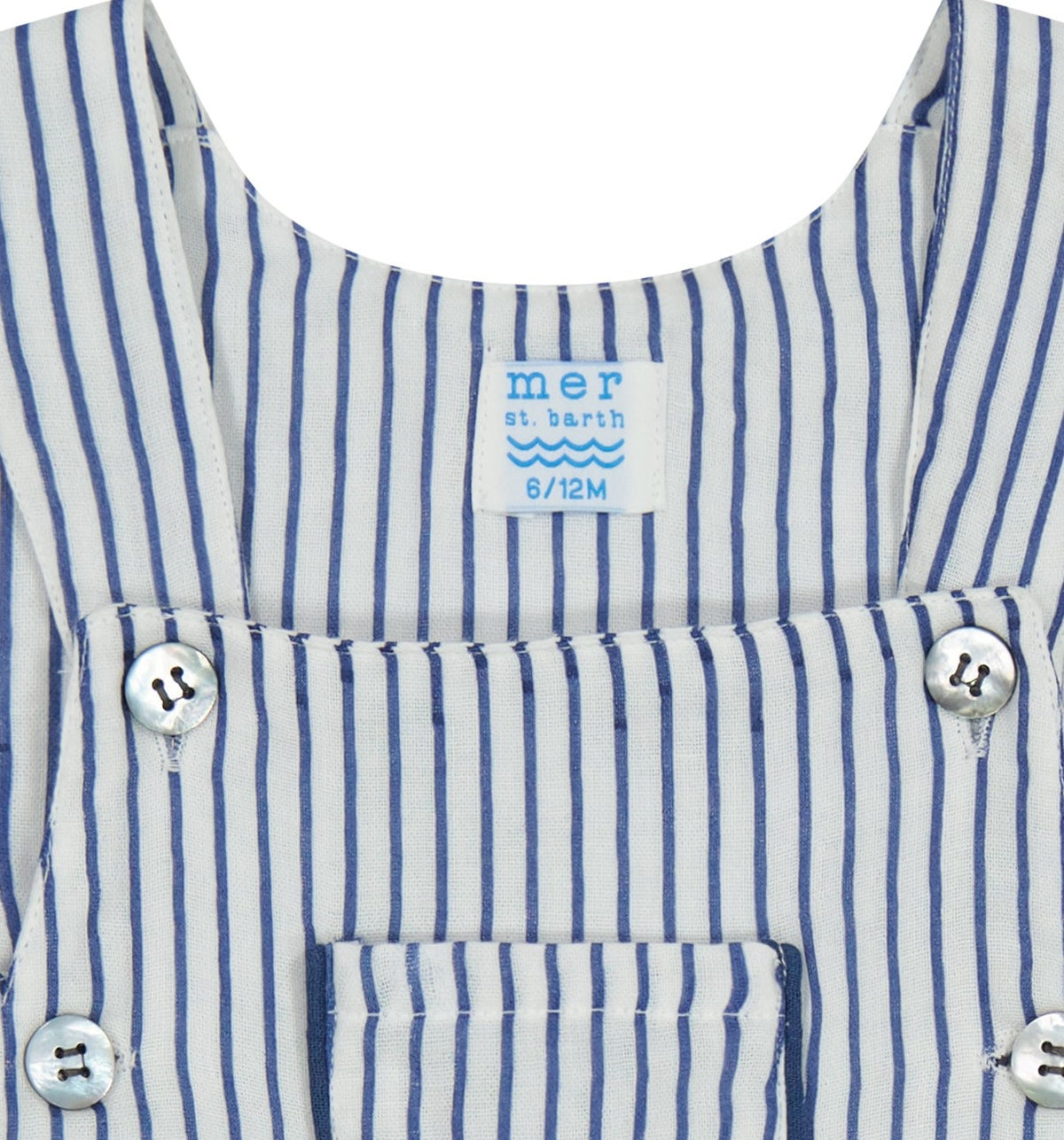 Mer St Barth Julien Baby Boy Romper Marine Stripe